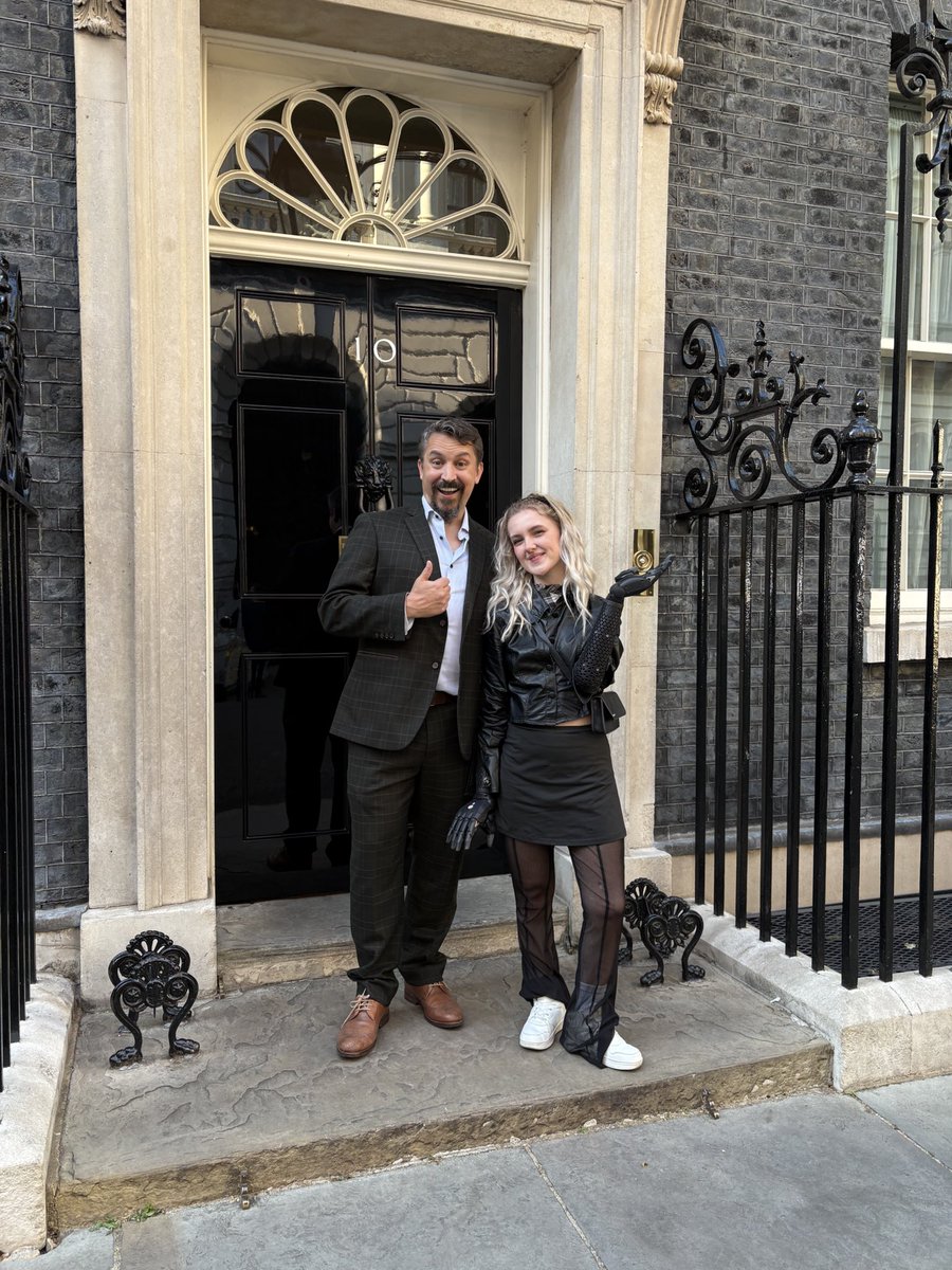 openbionics's tweet image. We’re at the Prime Minister’s house today to do the most to secure multi-grip bionic hands and sports prosthetics for all! 🦾 #HeroPRO #Accessibility #ChangeThePolicy