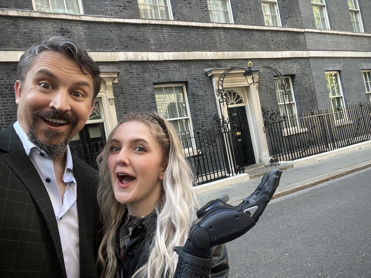 openbionics's tweet image. We’re at the Prime Minister’s house today to do the most to secure multi-grip bionic hands and sports prosthetics for all! 🦾 #HeroPRO #Accessibility #ChangeThePolicy