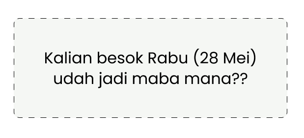 berawal dari reply dan jadi kenyataan.