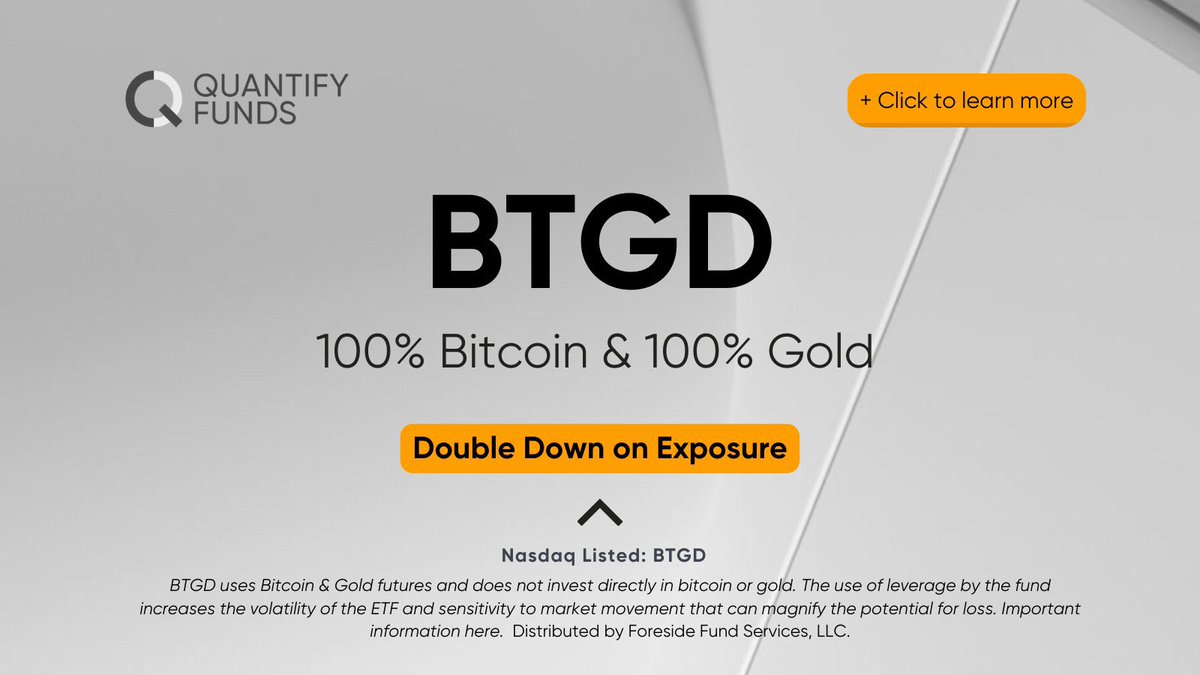 Quantify Funds (@quantifyfunds) on Twitter photo IYKYK "Nothing Stops this Train" - @lynaldencontact
Leverage for the long run
STKd 100% Bitcoin & 100% Gold ETF $BTGD
someone show this to <a href="/peterlynch/">Warren Buffet</a>
Important information @ quantifyfunds.com/stackedbitcoin… IYKYK "Nothing Stops this Train" - @lynaldencontact
Leverage for the long run
STKd 100% Bitcoin & 100% Gold ETF $BTGD
someone show this to <a href="/peterlynch/">Warren Buffet</a>
Important information @ quantifyfunds.com/stackedbitcoin…
