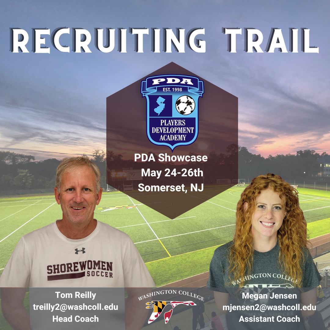 washcollwsoccer's tweet photo. Your faves are back at it again on the recruiting trail this weekend at PDA! Make sure you send your schedules to be seen this weekend! #YNWA https://t.co/kjFk7blb5S