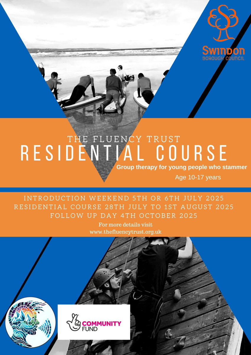 The Fluency Trust (@thefluencytrust) on Twitter photo We still have places for our 2025 residential course. Please get in touch if you have a young person aged 10-17 years who would like to attend. Funding options are available. Please get in touch Alexandra.ford@hcrgcaregroup.com #stammer #stutter <a href="/stammer/">STAMMA</a> <a href="/RCSLT/">RCSLT π</a> We still have places for our 2025 residential course. Please get in touch if you have a young person aged 10-17 years who would like to attend. Funding options are available. Please get in touch Alexandra.ford@hcrgcaregroup.com #stammer #stutter <a href="/stammer/">STAMMA</a> <a href="/RCSLT/">RCSLT π</a>