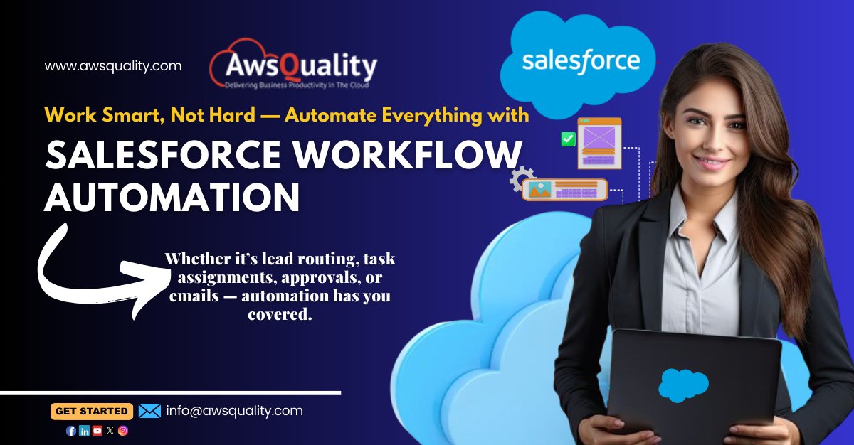 awsquality's tweet image. 💡Automate your business like a pro with #Salesforce Workflow Automation!
Get a FREE Salesforce audit with @AwsQuality – your go-to #SalesforceConsultingPartner

📩info@awsquality.com
👉awsquality.com/salesforce-wor…

#SalesforceFlow #MarketingAutomation #BusinessAutomation #CRMExperts