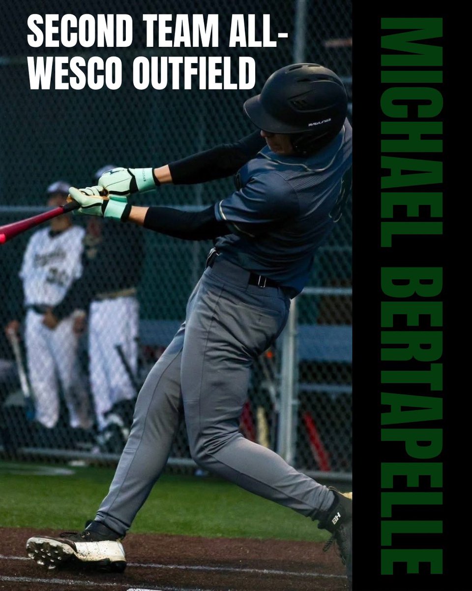 Congratulations to our All-Wesco earners!! 

<a href="/cooper_agen/">Cooper</a> - 1st team IF
<a href="/peytonwallace08/">peyton wallace</a> - 1st team IF
#MichaelBertapelle - 2nd team OF