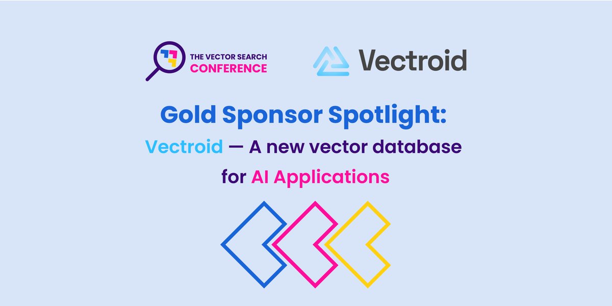 vsearchcon's tweet image. 🌟 Say hello to our second gold sponsor at #VSCON25 — Vectroid.
🔗 vectroid.com/?utm_campaign=…
In a world of bloated features, Vectroid goes lean:
🔍 Pure vector search — no distractions, just performance.
⚡ Serverless, BYOV, billions of vectors, ultra-fast indexing, and low…