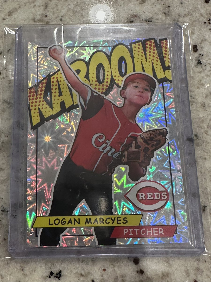 Just received another grail card in the mail. Thanks to <a href="/tanmanbbfan/">TanManBaseballFan</a> for the putting this together and capturing my son pitching for his little league team! Going straight to the PC