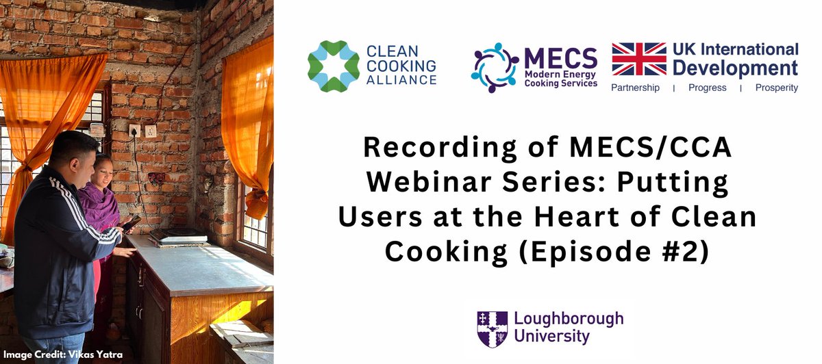 Global Ecooking Coalition (@geccohq) on Twitter photo 🚀Recording of <a href="/UKMECS/">Modern Energy Cooking Services</a> & <a href="/cleancooking/">Clean Cooking Alliance (CCA)</a> webinar is now available!
“Putting Users at the Heart of #Clean #Cooking (Episode #2)”.
Watch the full session & catch all the insights here:
mecs.org.uk/recording-of-m…
#ElectricCooking #KitchenBehaviour #Energy 🚀Recording of <a href="/UKMECS/">Modern Energy Cooking Services</a> & <a href="/cleancooking/">Clean Cooking Alliance (CCA)</a> webinar is now available!
“Putting Users at the Heart of #Clean #Cooking (Episode #2)”.
Watch the full session & catch all the insights here:
mecs.org.uk/recording-of-m…
#ElectricCooking #KitchenBehaviour #Energy
