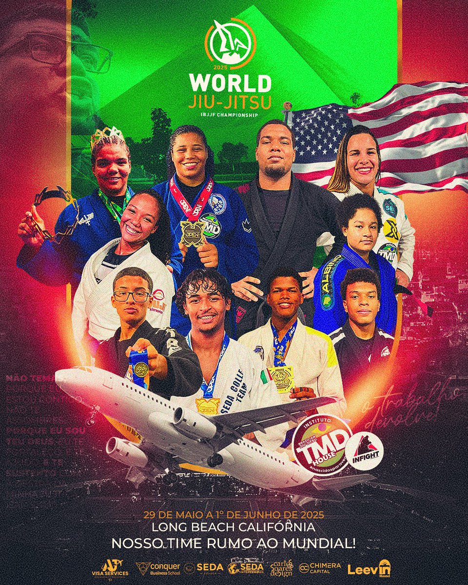 Único time 100% favela no mundial de Jiu-Jitsu