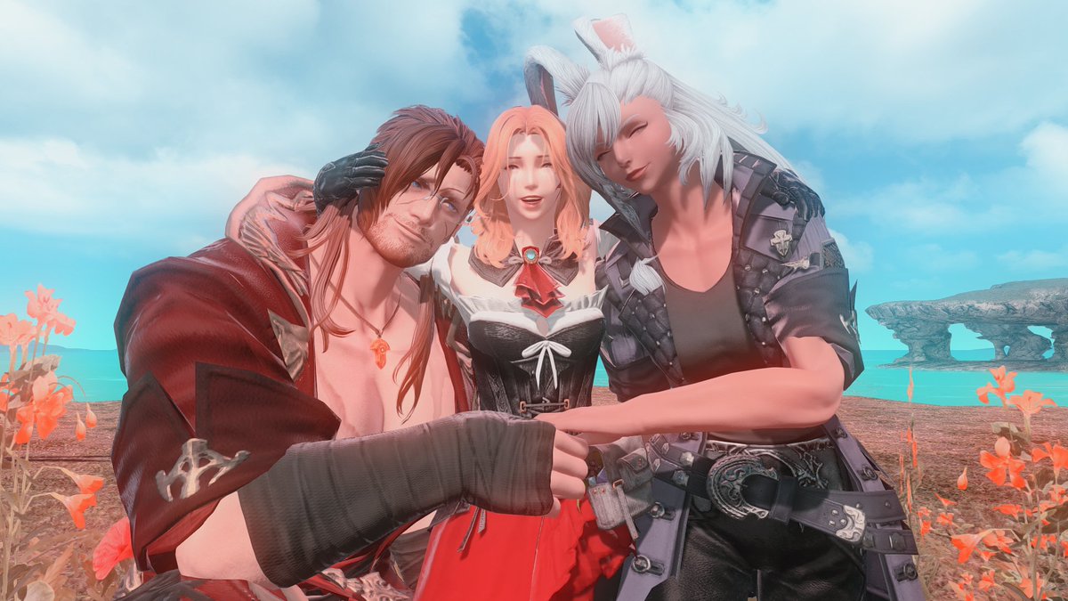 HaldbyrmIchiban's tweet image. #FF14 #gposers #ffxivpolyamoryweek2025 #Haldbyrm #Arya #Lyna
Day 4 - Joy "Sharing a moment all together"