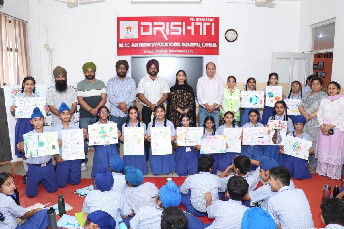 "Think Before You Throw – A powerful awareness campaign held at <a href="/Drishti18387561/">Drishti</a> on 20 May 25, promoting sustainable living and responsible waste management. The initiative was guided and supported by <a href="/PSCST_GoP/">Punjab State Council for Science and Technology</a>
#LifestyleforEnvironment #ChooseLIFE #MissionLIFE #ProPlanetPeoplel