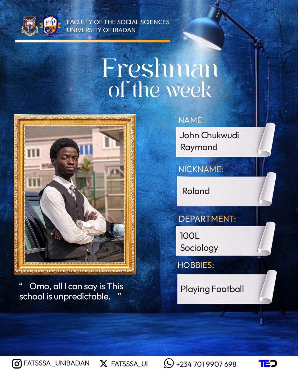 FATSSSA_UI's tweet photo. On this week's Student Spotlight: Meet our standout personalities! https://t.co/jHm5SzuLV0