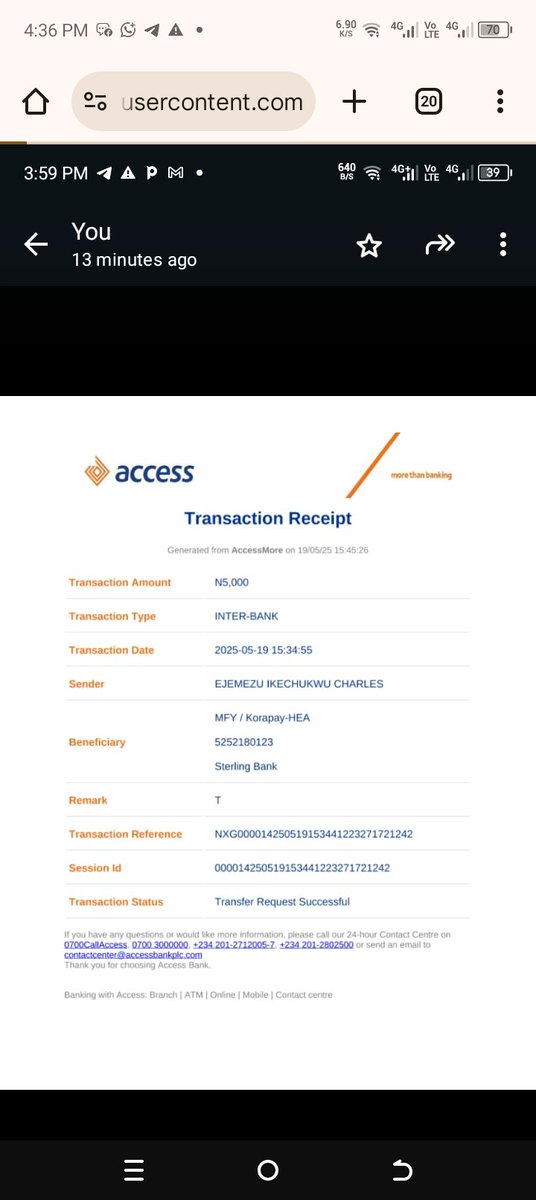 CEjems's tweet photo. @FinPlanKaluAja1 @Sterling_Bankng this beneficiary is saying he has not received my money I sent since Monday. Please help me confirm this. https://t.co/vfcaIusTnW