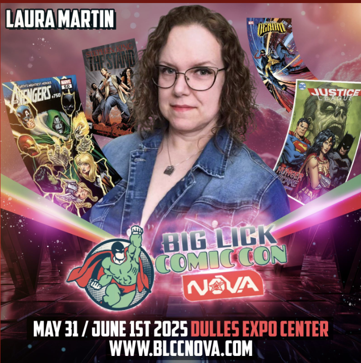 Just 10 days away!

Rick Leonardi and Laura Martin are among the many stellar creators at the Big Lick Comic Con NoVa just outside Washington, DC! May 31 and June 1; get you there! Tix and info: blccnova.com