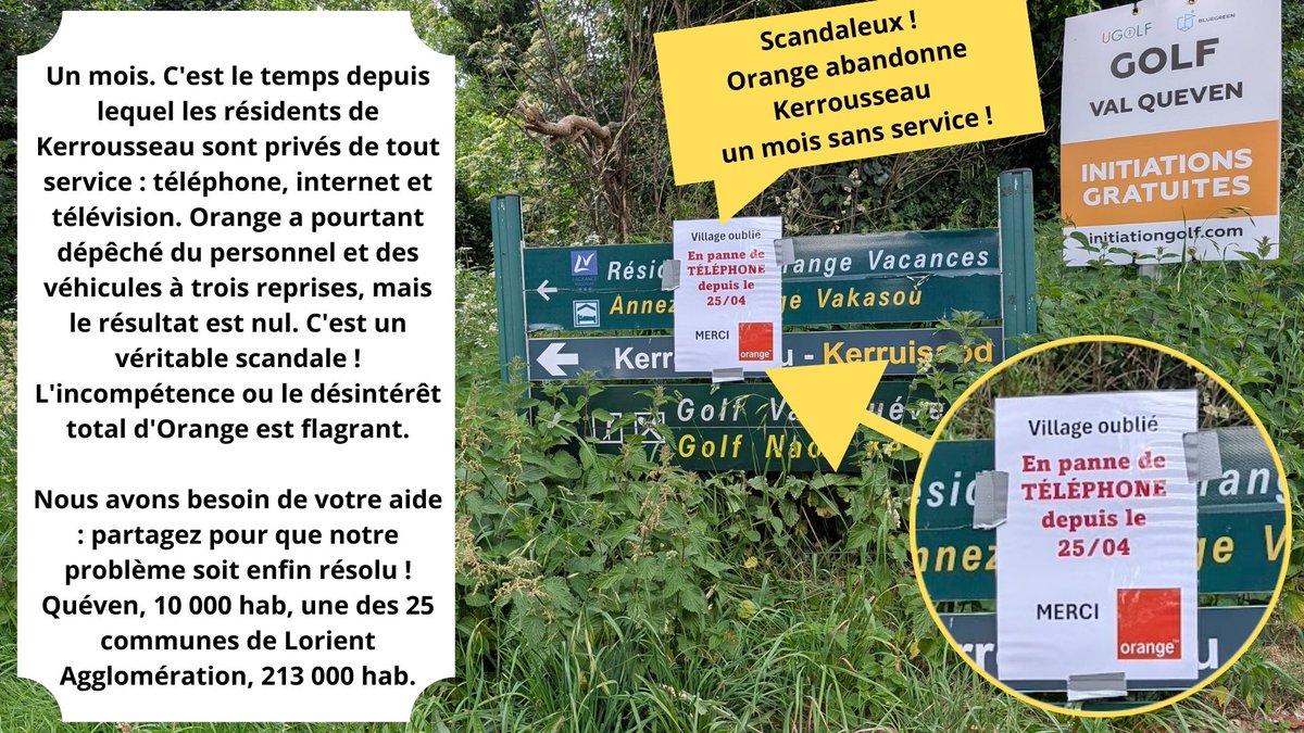 serge_sommier's tweet photo. Bouteille à la mer... 🤬

#Orange #Internet #Scandale #Servicepublic #Queven #LorientAgglomeration #Lorient

Merci de partager svp https://t.co/d1saUo4oF7