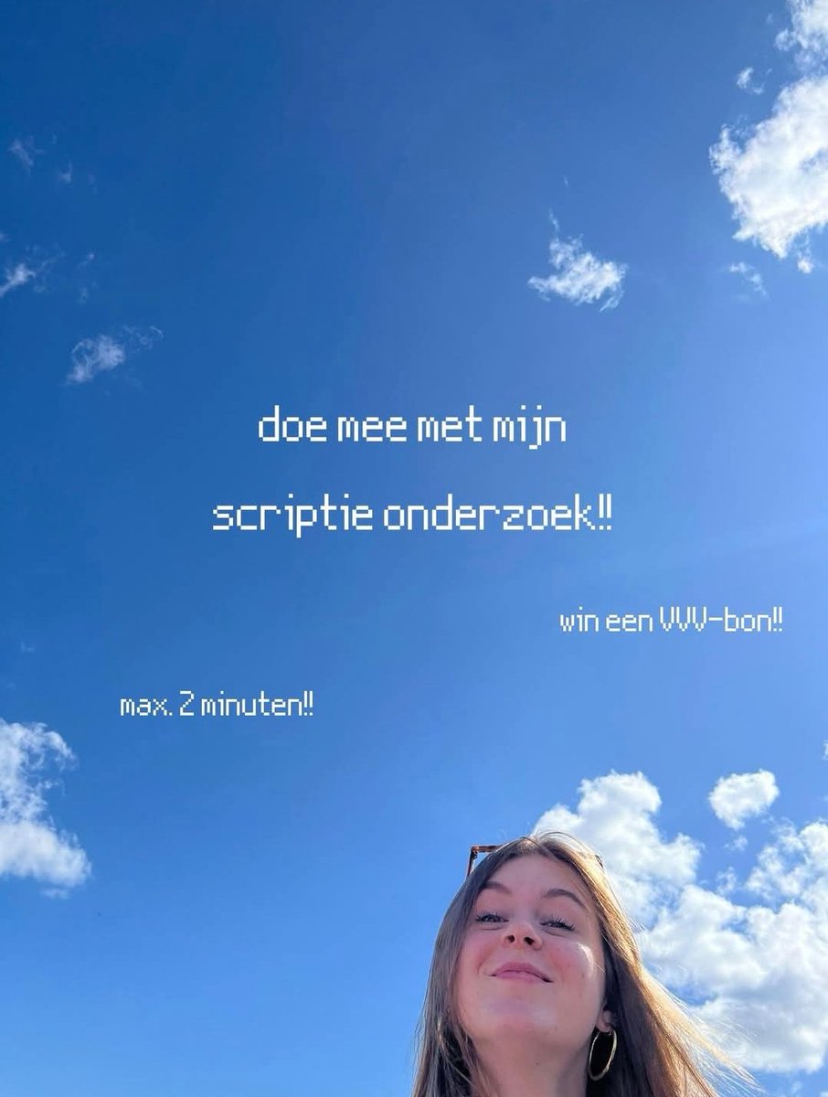 Marijkegroot's tweet photo. Heb je 2 (!) minuten de tijd? En wil je kans maken op een VVV-bon?

Je zou mijn lieve nichtje Ella er enorm mee helpen!

Heel erg bedankt!

https://t.co/UKKqYpTFHd https://t.co/5GUC1kqfgp