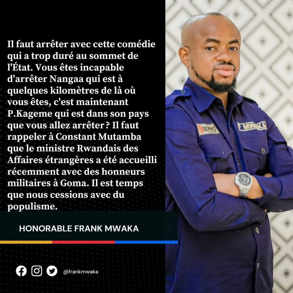 J'avais déjà dénoncé le populisme et le comportement de Constant Mutamba il y a quelques mois. Malheureusement, nul n'est prophète chez soi,aujourd’hui l'avenir me donne raison👇