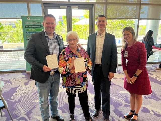 COChildChamps's tweet photo. Today @ChildrensCO recognized @Kyle_Mullica &amp; @BradfieldFor for outstanding leadership this session advancing policies to protect and promote kid’s health. Your dedication will make a lasting impact on CO families. Thank you for being champions for kids!  #ChildHealthChampion https://t.co/FEv1GFlvwq