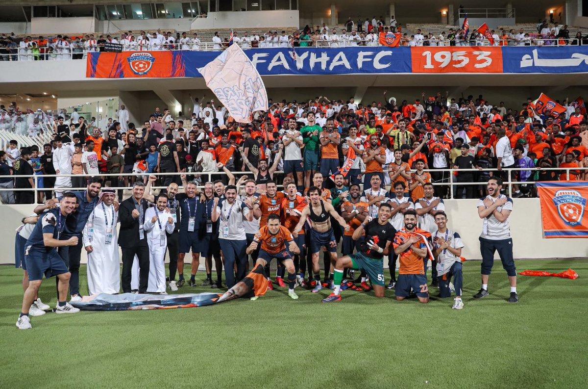 #الفيحاء 
#المجمعة 

أُبارك لرئيس النادي الدكتور توفيق المديهيم واعضاء مجلس إداراته واعضاء الشرف ومحبي الفيحاء بقاء الفريق الكروي الأول في دوري روشن رسمياً لهذا العام 2025  ومزيدا من الانتصارات والإنجازات الفيحاويه