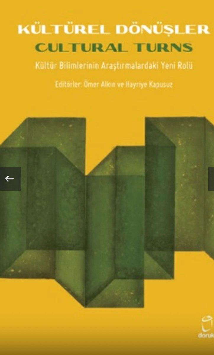 “‘Ara’ aralar. Bir alternatifler alanı olarak aralıklar açar, bozguncu ama hayati, belirsiz ve keskin aralıklar...” 
Kültürel Dönüşler (ed.Hayriye Kapusuz ve Ömer Alkın) kitabında “görsel dönüş” (visual turn) bölümünü yazdım. #kültüreldönüşler #dorukyayınları