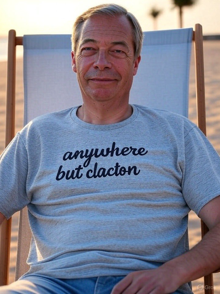 judgeyourself99's tweet image. #PMQs Nigel Farage is on his anywhere but Clacton tour.