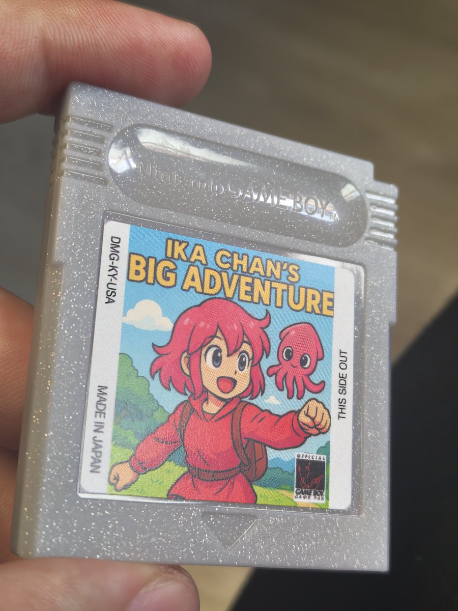 Theo_de_Vaux's tweet photo. I'm giving away an @ikadotxyz NFT and an exclusive handmade IKA GB cartridges to two people who:

> Like and Retweet this post
> Follow @Theo_de_Vaux and @ikadotxyz 
> Comment your favourite gaming memory, tagging 2 friends.

Deadline is tomorrow, 22nd may, at 10pm UTC https://t.co/cNPxIiIPz2