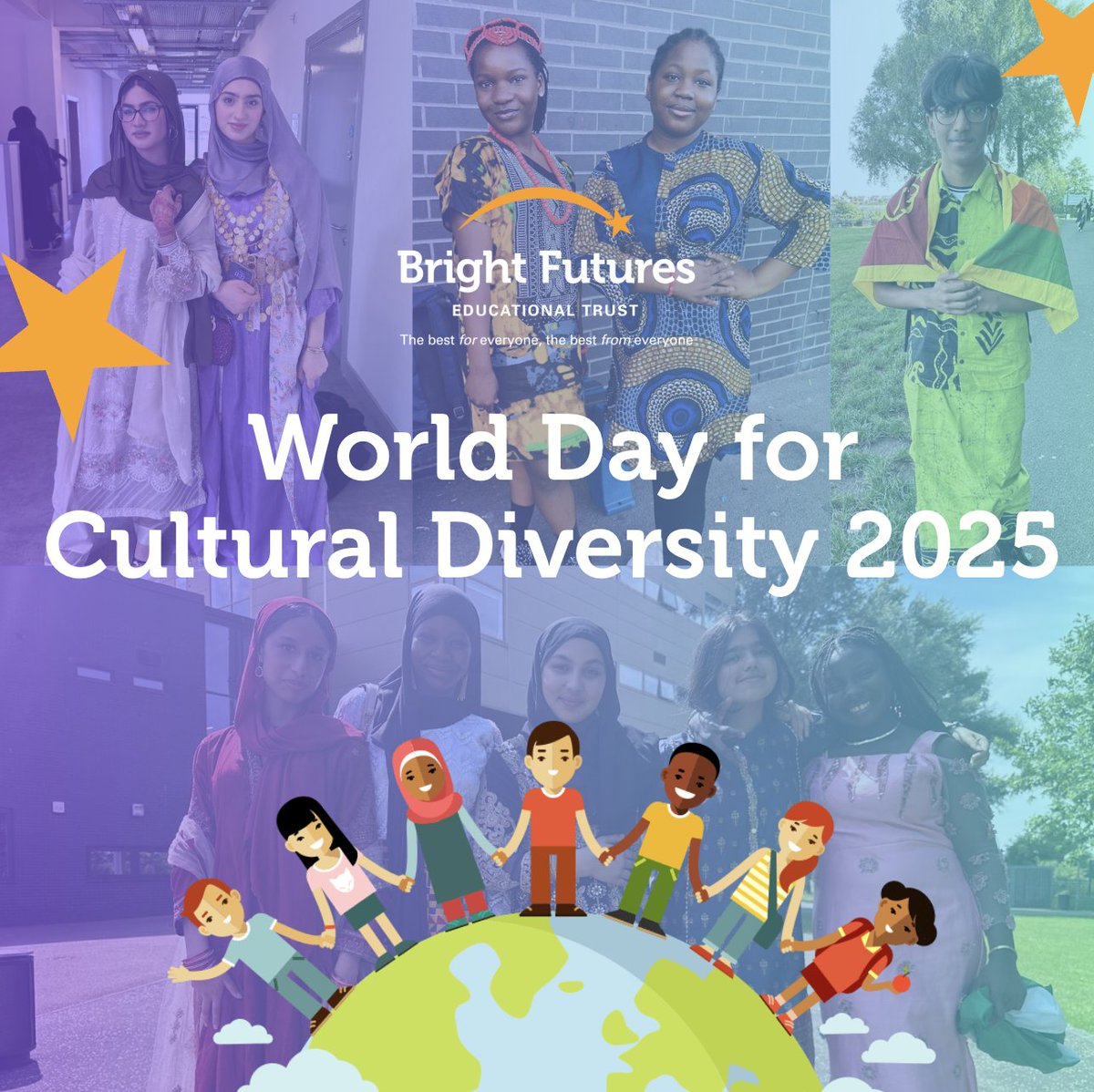 Bright Futures Educational Trust (@brightfutureset) on Twitter photo ✨🌎Happy World Day for Cultural Diversity!
We celebrate the vibrant cultures in our schools 💙
Each year <a href="/CedarMount_BF/">Cedar Mount Academy</a> host a Culture Day to celebrate and promote understanding of different cultures and traditions - some pictures are shared below!😊
#BrightFuturesEquality ✨🌎Happy World Day for Cultural Diversity!
We celebrate the vibrant cultures in our schools 💙
Each year <a href="/CedarMount_BF/">Cedar Mount Academy</a> host a Culture Day to celebrate and promote understanding of different cultures and traditions - some pictures are shared below!😊
#BrightFuturesEquality