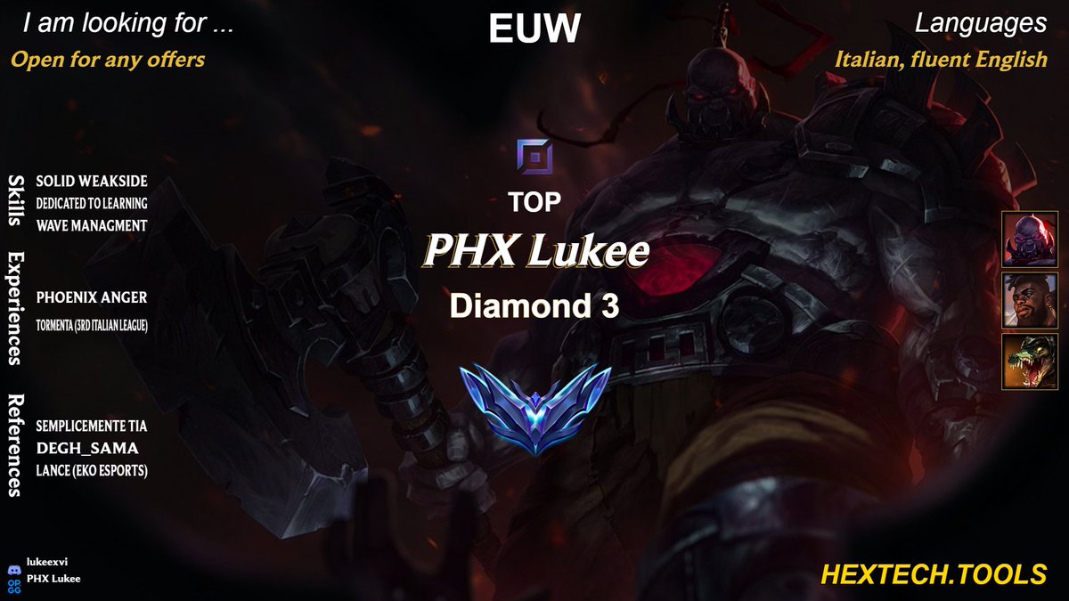 Open for any offers.

RT appreciated