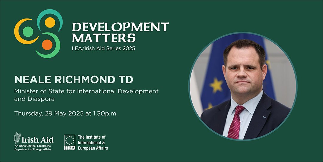 🌍 Ireland’s International Development Programme in a Changing World Join us <a href="/iiea/">IIEA</a> for a timely and thought-provoking lecture with Minister of State for International Development and Diaspora, <a href="/nealerichmond/">Neale Richmond</a> TD, as he outlines Ireland’s evolving role in international development