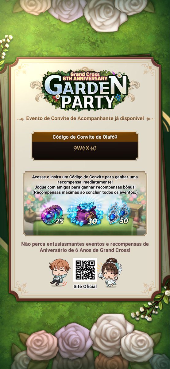 waliferpanda's tweet photo. Evento de Convite disponível! Insira o Código de Convite para juntar-se a seus amigos em uma aventura.｜Código de Convite: [9W6X40] 
Download: https://t.co/N6BiP0L0SO https://t.co/ruEPjZeqwC