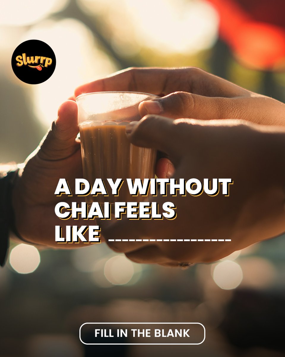 What a dreadful thought!😱 Go on finish the sentence 👇 Most Funniest and unhinged answers will get shared on stories.. Happy International Tea Day our dear @slurrpapp fam! ☕🍵🫖🙌🏻 . . . . . . . . .… dlvr.it/TKvLfg #Slurrpcommunity #Cookwithslurrp #Chai #tea #Teaday
