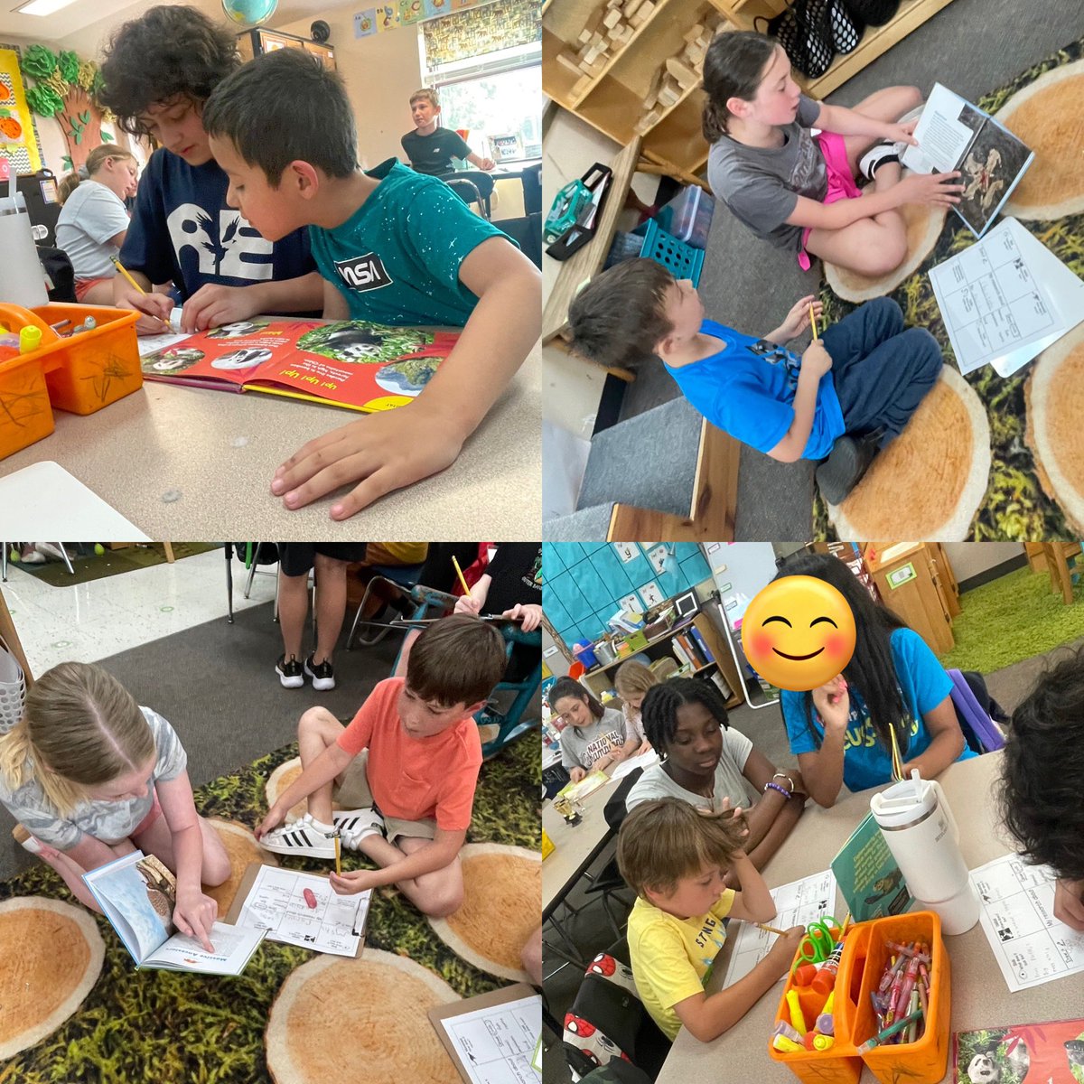 classofMrsSine's tweet photo. On Mon, we got to work with @Miss_Sullivan12 ‘s class to research our animals! This week our friends are learning everything there is to learn by making a book &amp; painting a pic of them. 🐢🐍🐡🦩🦚🦁🐒🦉🐬🐊🐆🦒🐘🦘🐼🦦@OliveChapelElem @ErinKelleyMay @jmboyer @AshleyPCharles https://t.co/vHvDc5I0NT