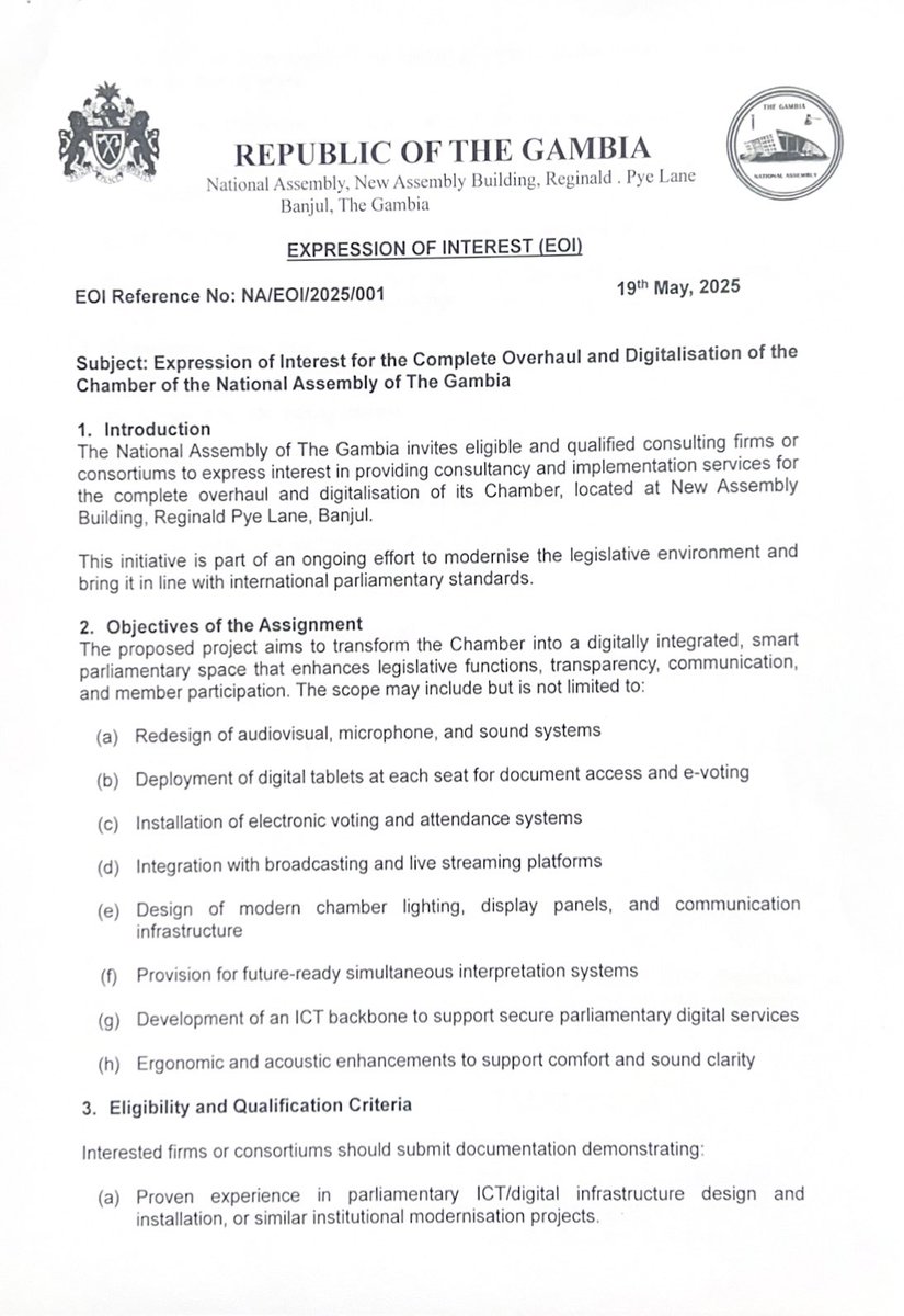 National Assembly Of The Republic of The Gambia tweet media