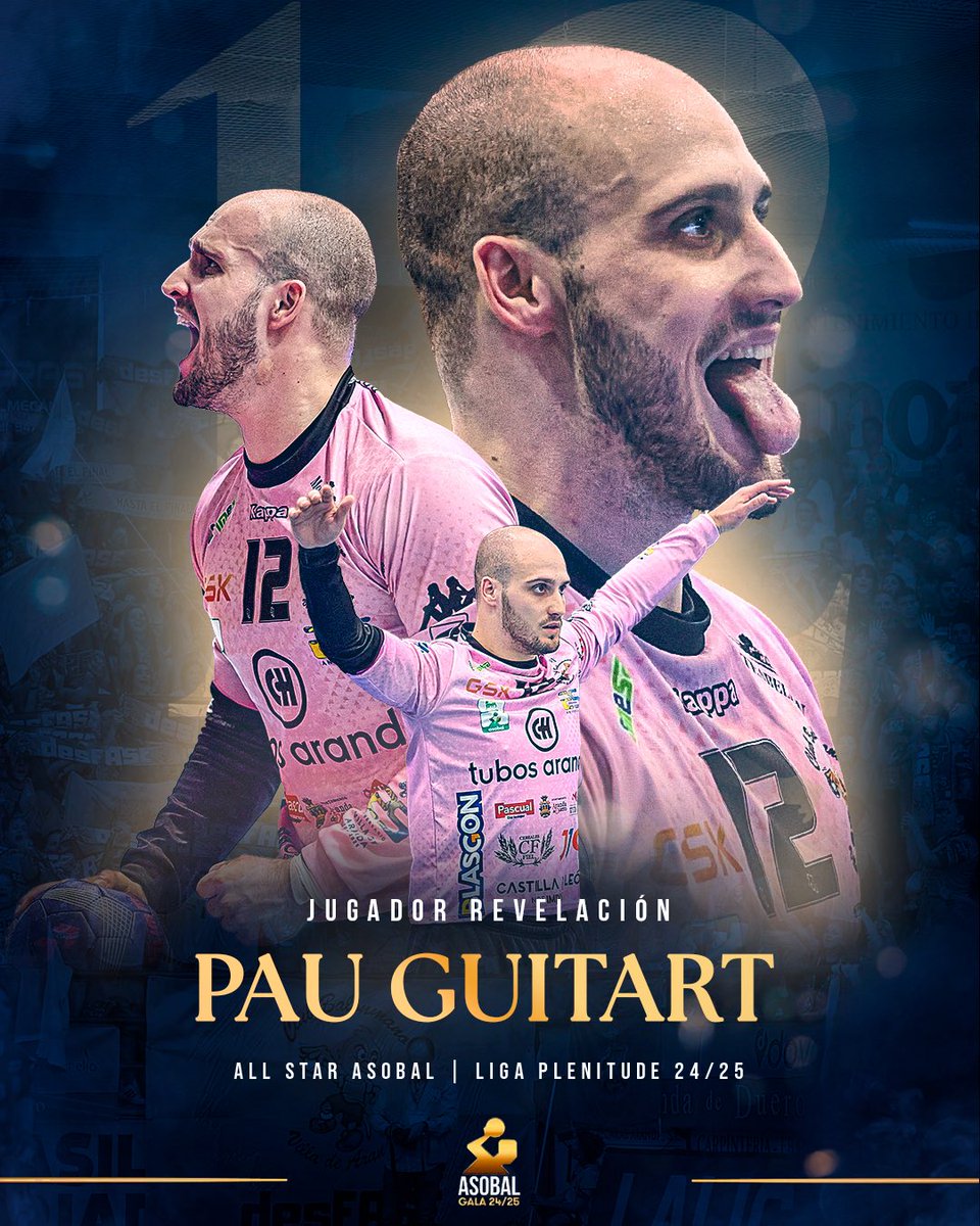 ✨ 𝐀𝐋𝐋 𝐒𝐓𝐀𝐑 𝐓𝐄𝐀𝐌 #LigaPlenitude 24/25 ✨

🟡 ¡Le hemos visto mucho, ha parado mucho y ha sido figura clave en la temporada del regreso de <a href="/bmvillaaranda/">Club Balonmano Villa de Aranda</a> a la élite! 

¡<a href="/PGuitart1/">P.GUITART1</a> es el 🍿 𝗝𝘂𝗴𝗮𝗱𝗼𝗿 𝗥𝗲𝘃𝗲𝗹𝗮𝗰𝗶ó𝗻 de la #EscuelaDeTalento de <a href="/ASOBAL/">ASOBAL</a> con el