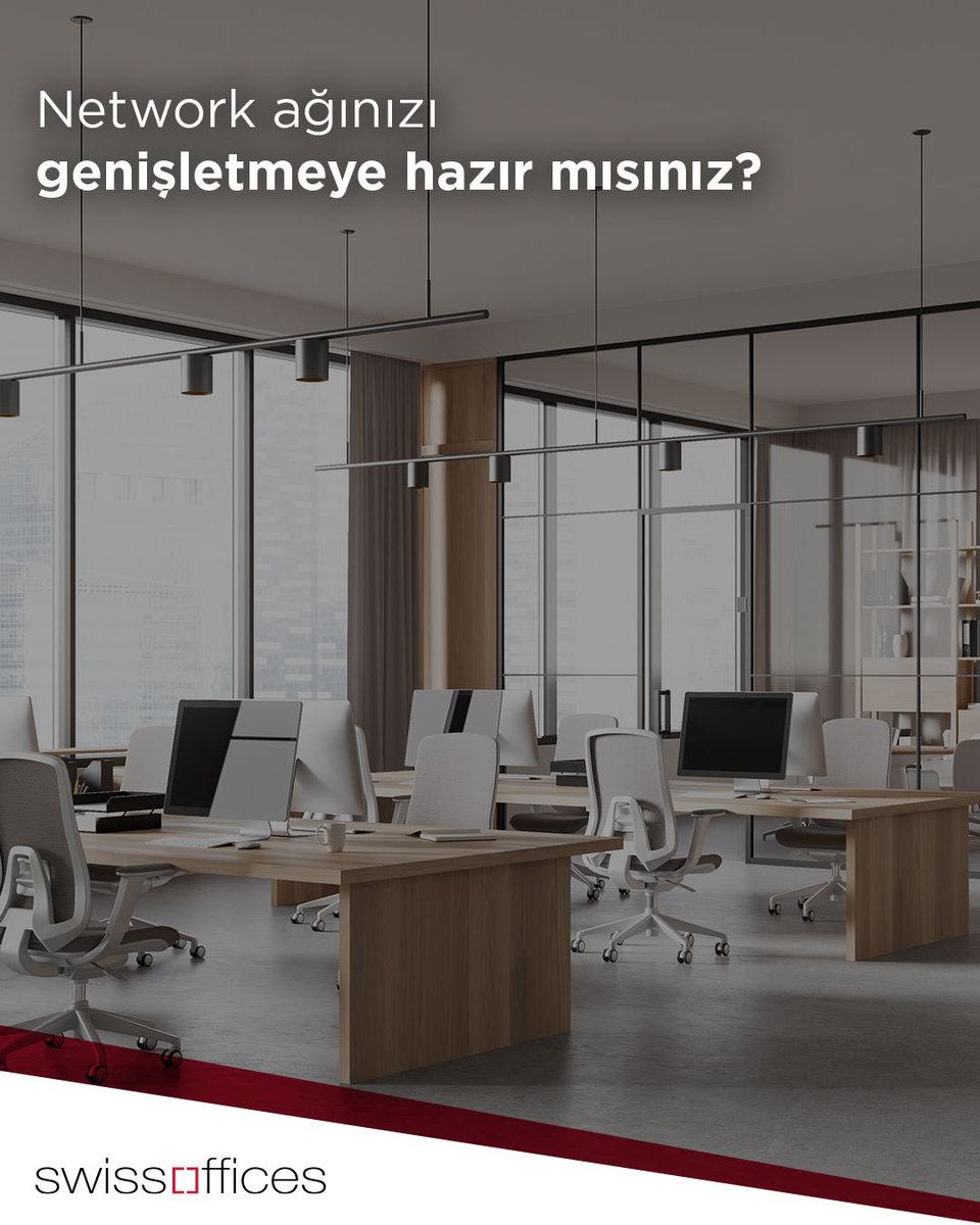 SwissOffices sizler için ortak çalışma alanları, networking fırsatları ve ilham dolu bir atmosfer sunuyor! Siz de SwissOffices Paylaşım Ofis’te yeni insanlarla tanışın, ilham verici bir ortamda çalışın!

💼 Yüksek hızda internet
☕ Sınırsız kahve
📍 Merkezi konum

#SwissOffices