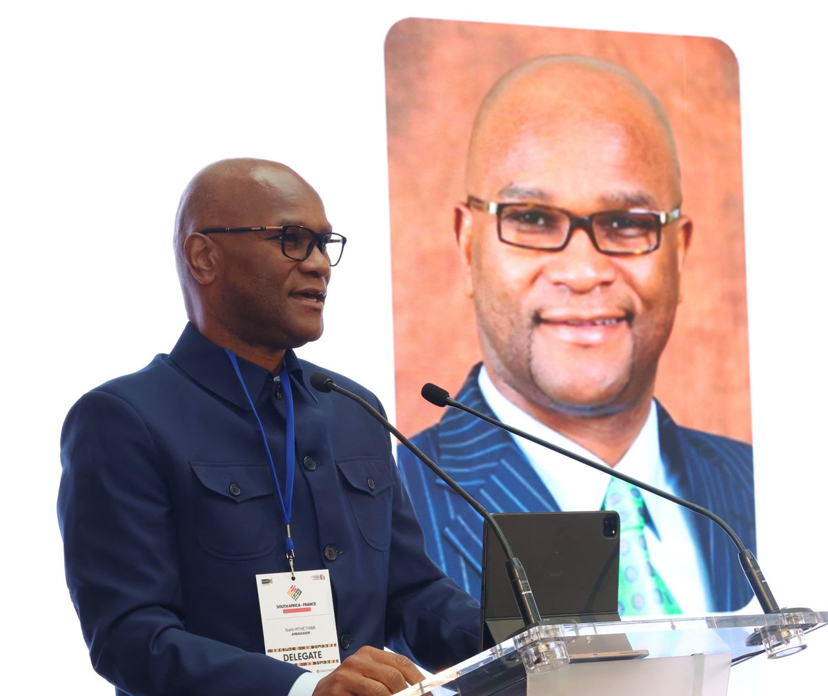 NathiMthethwaSA's tweet photo. Deputy President @PMashatile led the South African delegation to the High-level segment of the SA-FRANCE Investment Conference taking place in France, Paris. This conference reflects our shared ambition to turn economic cooperation into inclusive growth. https://t.co/WX7suvrt7J