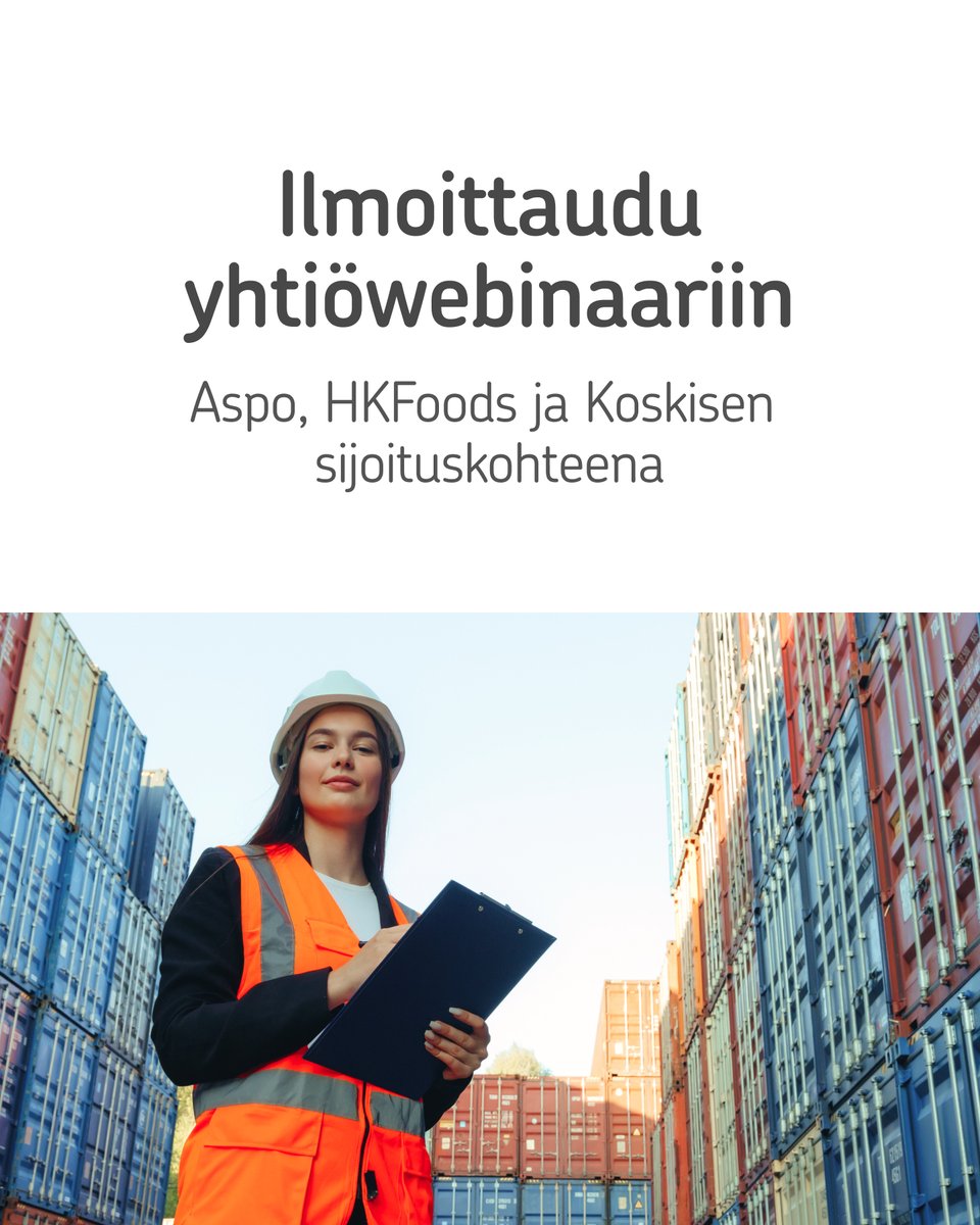 Tervetuloa Yhtiöwebinaariin: Aspo, HKFoods ja Koskisen sijoituskohteena 28.5 klo 17–18.30. Tilaisuudessa kuulet suoraan yhtiöiltä itseltään, millaisia mahdollisuuksia ne tarjoavat sijoituskohteina. Sinulla on lisäksi mahdollisuus esittää kysymyksiä yhtiöiden edustajille.