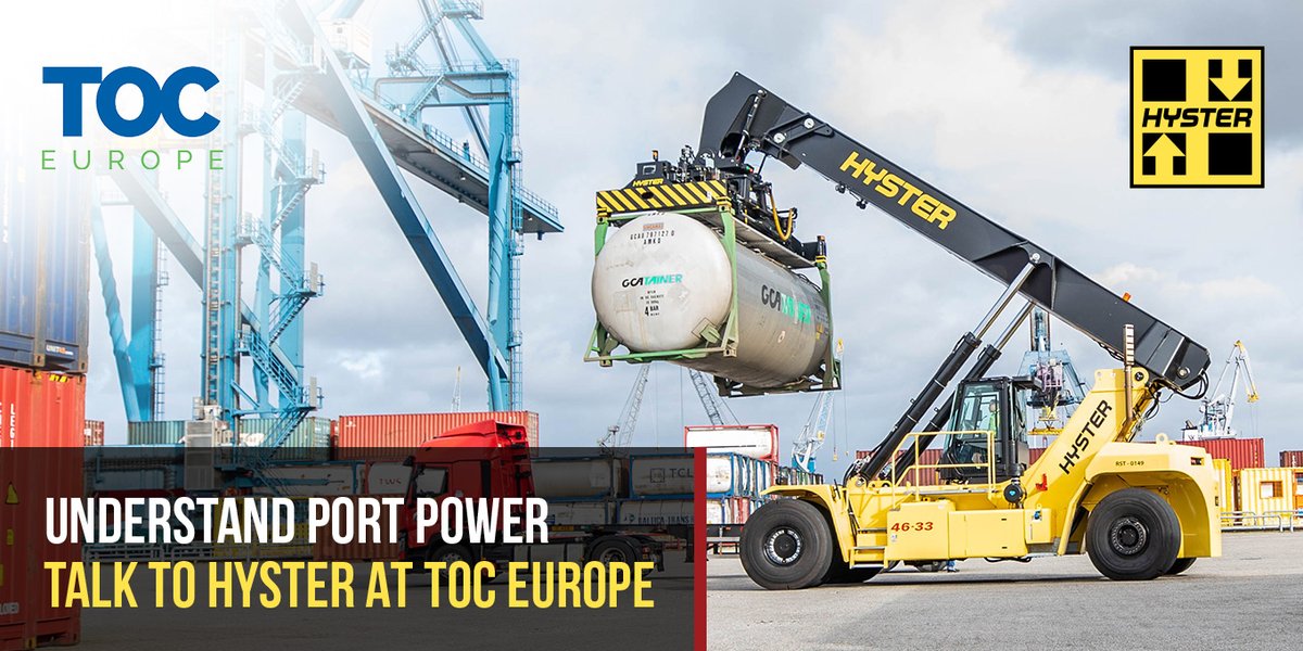Hyster Europe (@hystereurope) on Twitter photo We know that understanding ways to reduce CO2 emissions is important to your port. Electrification is one option, but there are other solutions too.
Learn more: loom.ly/PnsONRU
#Ports #TOCEurope #DistinctlyHyster #BuiltForYou
<a href="/TOCWorldwide/">TOC Worldwide</a> We know that understanding ways to reduce CO2 emissions is important to your port. Electrification is one option, but there are other solutions too.
Learn more: loom.ly/PnsONRU
#Ports #TOCEurope #DistinctlyHyster #BuiltForYou
<a href="/TOCWorldwide/">TOC Worldwide</a>