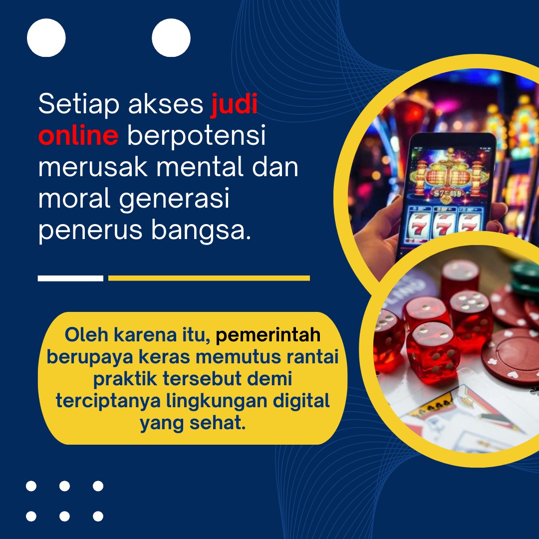 heldaariyani5's tweet photo. Judi Online = Ancaman Nyata!
Ratusan ribu anak sudah terpapar. Dampaknya: kecanduan, stres, kriminalitas, bahkan bunuh diri.
Pemerintah tak bisa sendiri—pendidik, orang tua, tokoh agama, kita semua harus ambil peran!
#BersamaLawanJudiOnline #SelamatkanMasaDepan #DigitalSehat https://t.co/xzPE2GmLE0