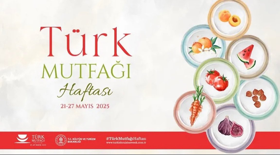 #TürkMutfagiHaftasi🇹🇷
Geleneksel lezzetlerimizi ve yerel ürünlerimizi tanitiyor;
Orta Asya'dan Anadolu'ya uzanan beslenme kültürümüzü gelecek nesillere aktariyoruz.
21-27 Mayis'ta bu lezzet yolculuğunda buluşalım!