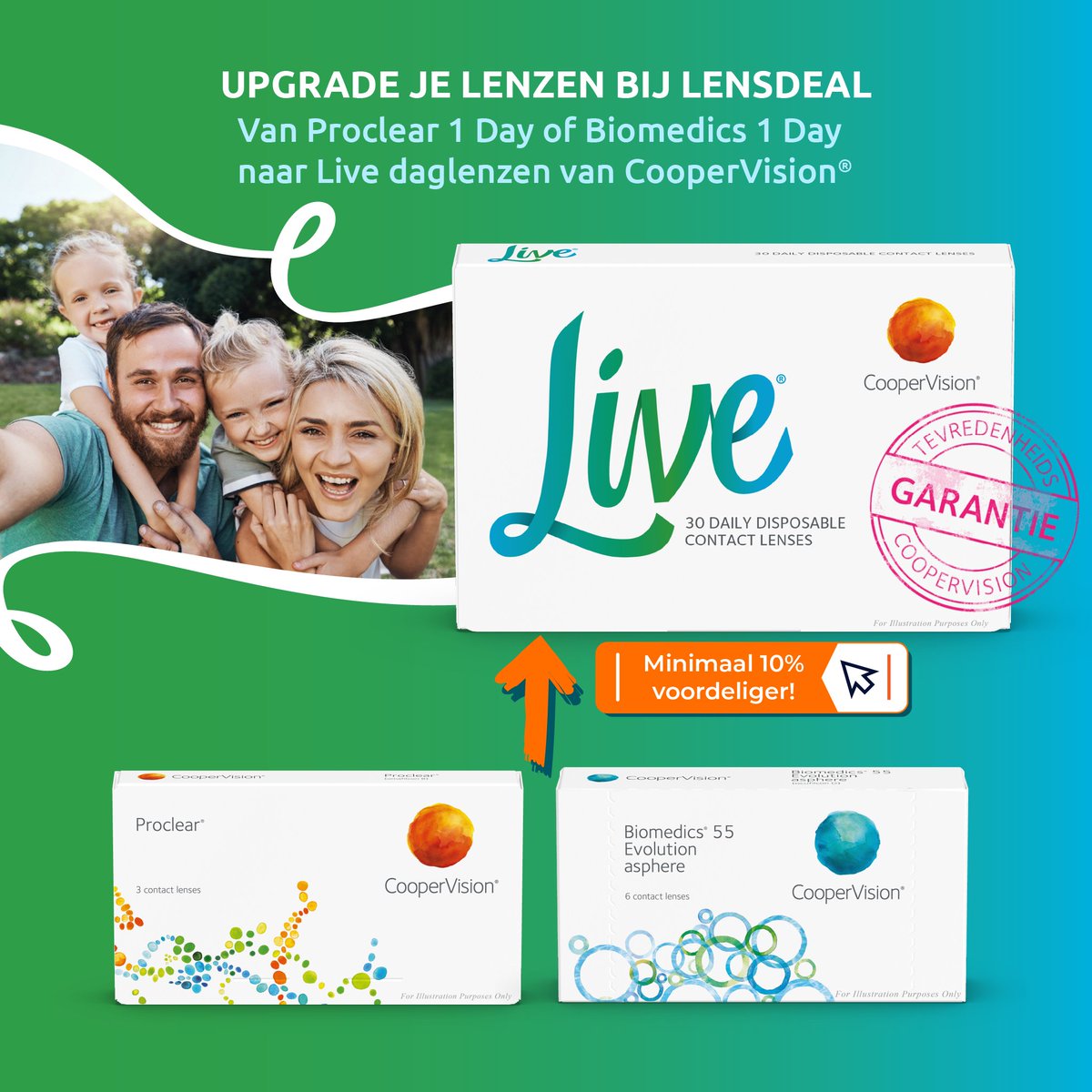 Lensdeal's tweet photo. UPGRADE JE LENZEN BIJ LENSDEAL
Van Proclear 1 Day of Biomedics 1 Day
naar Live daglenzen van CooperVision
https://t.co/AkWB6QMb2e https://t.co/v8I2Zizk6u