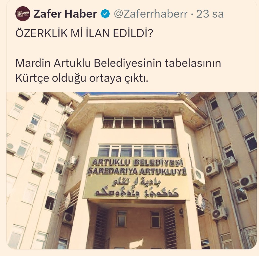 tabelada arapça ve süryanice de var ama sadece kürtçeye itiraz etmiş. bunların milliyetçiliği kürt ve kürtçe karşıtlığından ibarettir çünkü.