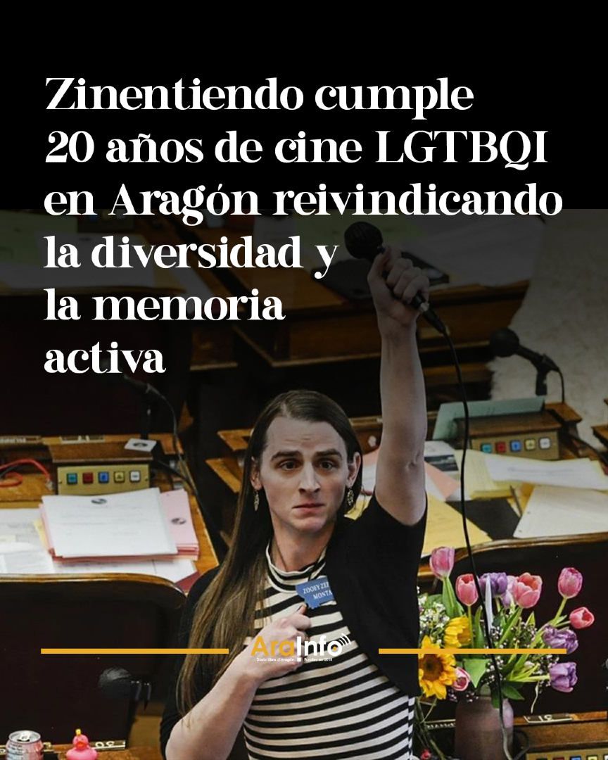 AGENDA | La XX edición de Zinentiendo, la Muestra Internacional de cine LGTBQI+, cruza su ecuador con proyecciones en Zaragoza desde este miércoles hasta el domingo: arainfo.org/?p=306455