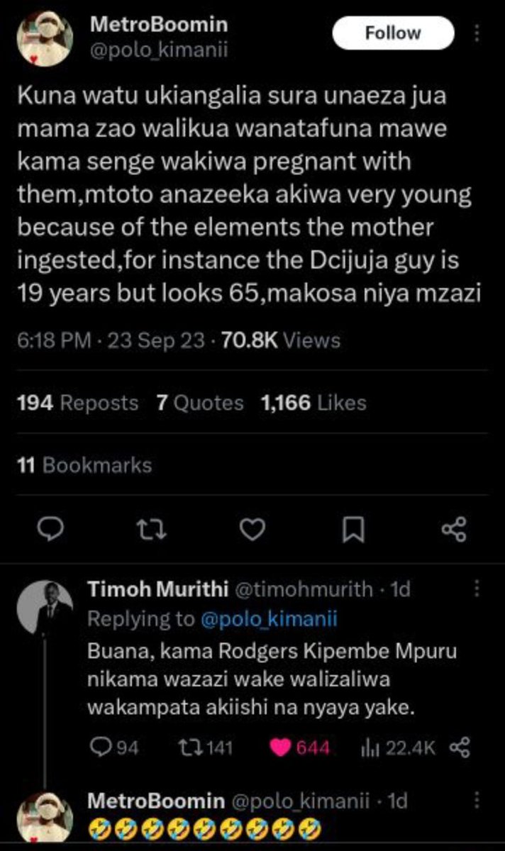 kijanayamwingii's tweet photo. 😂 Osama waah na Goated DCI Juja https://t.co/l7Q9qIAgSO
