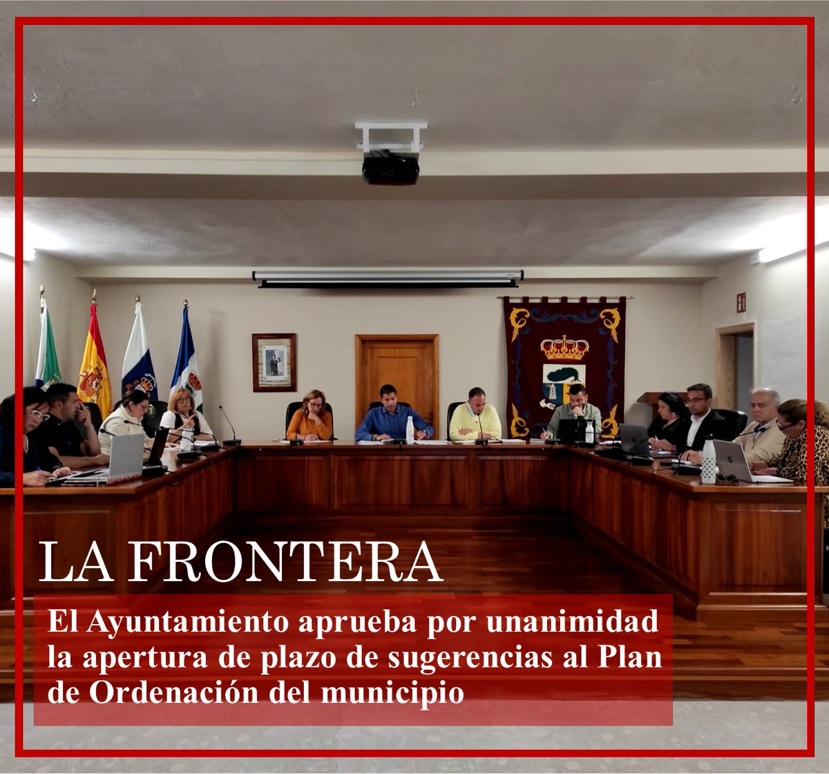Ayto La Frontera (@aytolafrontera) on Twitter photo La Frontera aprueba por unanimidad la apertura del plazo de sugerencias al Plan de Ordenación 
El proceso participativo permitirá presentar propuestas durante un mes. El alcalde destaca la importancia de este instrumento para el futuro desarrollo urbano aytofrontera.org La Frontera aprueba por unanimidad la apertura del plazo de sugerencias al Plan de Ordenación 
El proceso participativo permitirá presentar propuestas durante un mes. El alcalde destaca la importancia de este instrumento para el futuro desarrollo urbano aytofrontera.org