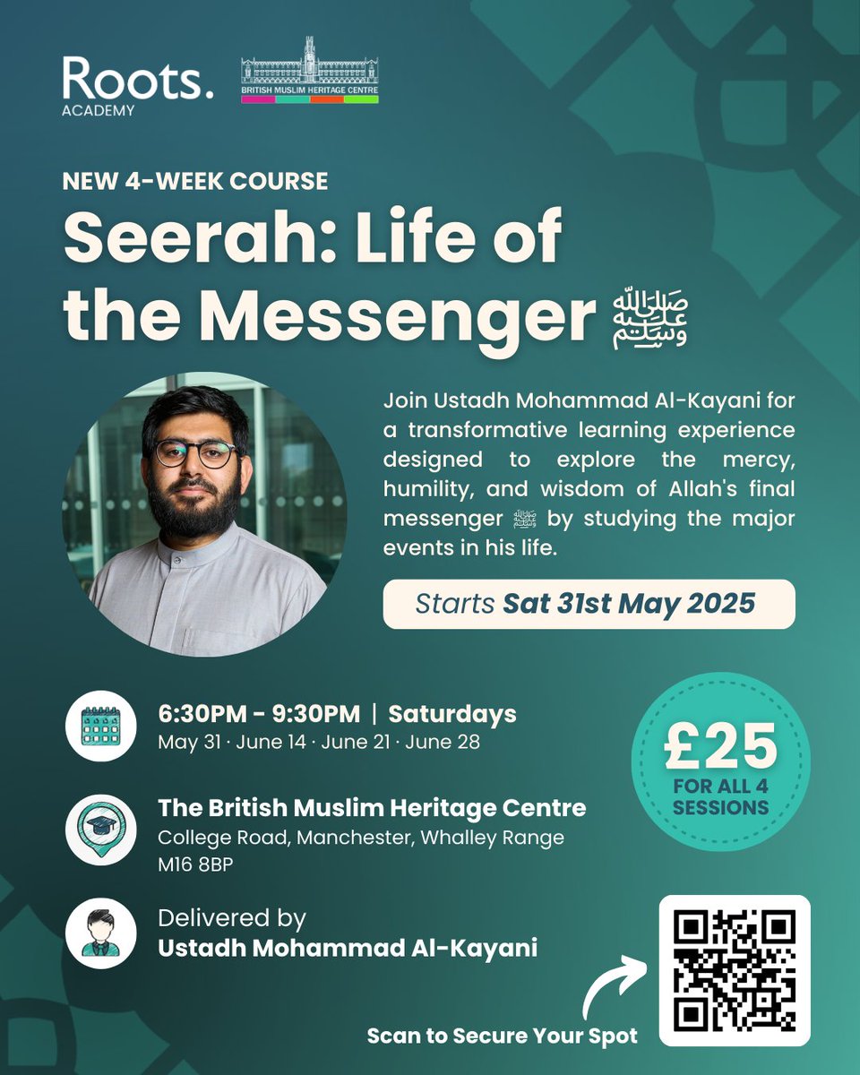 Struggling to stay connected to the Seerah? Unsure how to apply the Prophet’s example in your own life?

Introducing the Roots Academy x BMHC: The Seerah Bootcamp

An interactive, in-person course taking you on a transformative journey through the life of the Prophet Muhammad ﷺ