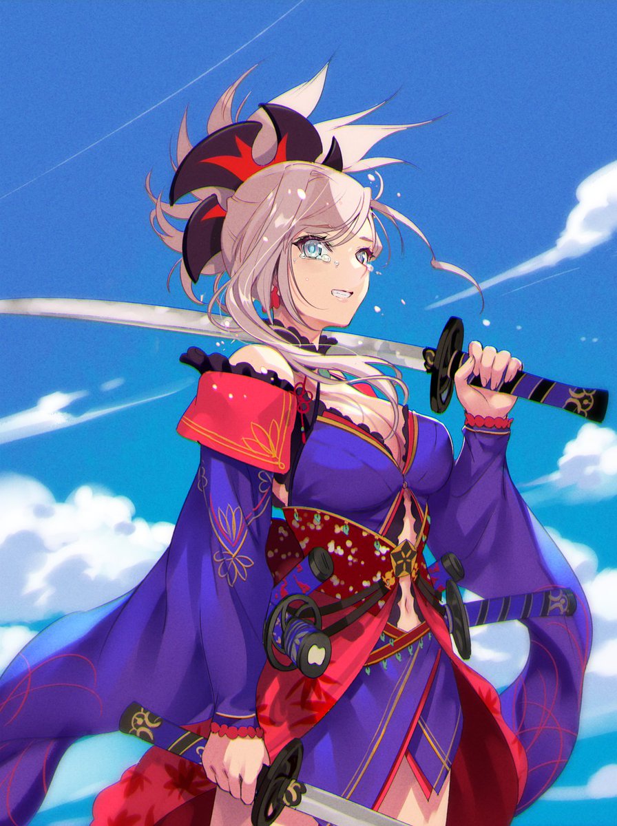 宮本武蔵(Fate) 「武蔵ちゃんーー! 」|ERIMO🍓5/5ｺﾐﾃｨｱ144-E01a・絵師100人展13のイラスト