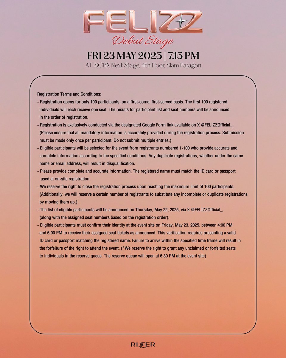 acaqre's tweet photo. 🐾 𝖣͟𝖾͟𝖻͟𝗎͟𝗍 Stage Invitation 🐾

Only 𝟭͟𝟬͟𝟬 free seats—first come, first served.
Registration opens Wednesday 𝟤͟𝟣͟ 𝖬͟𝖺͟𝗒, 8 PM (ICT) https://t.co/B2Uyg3pgrS