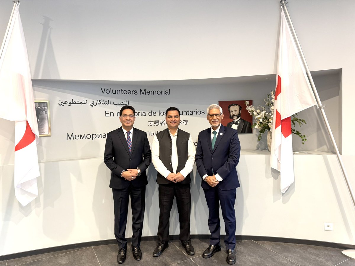 I visited the <a href="/ifrc/">IFRC</a> headquarters and discussed the Red Cross' global humanitarian work and the potential collaboration in the health sector in Nepal. 

Seeing the contribution of a Nepali citizen who has reached the top level in international humanitarian work was heartening.