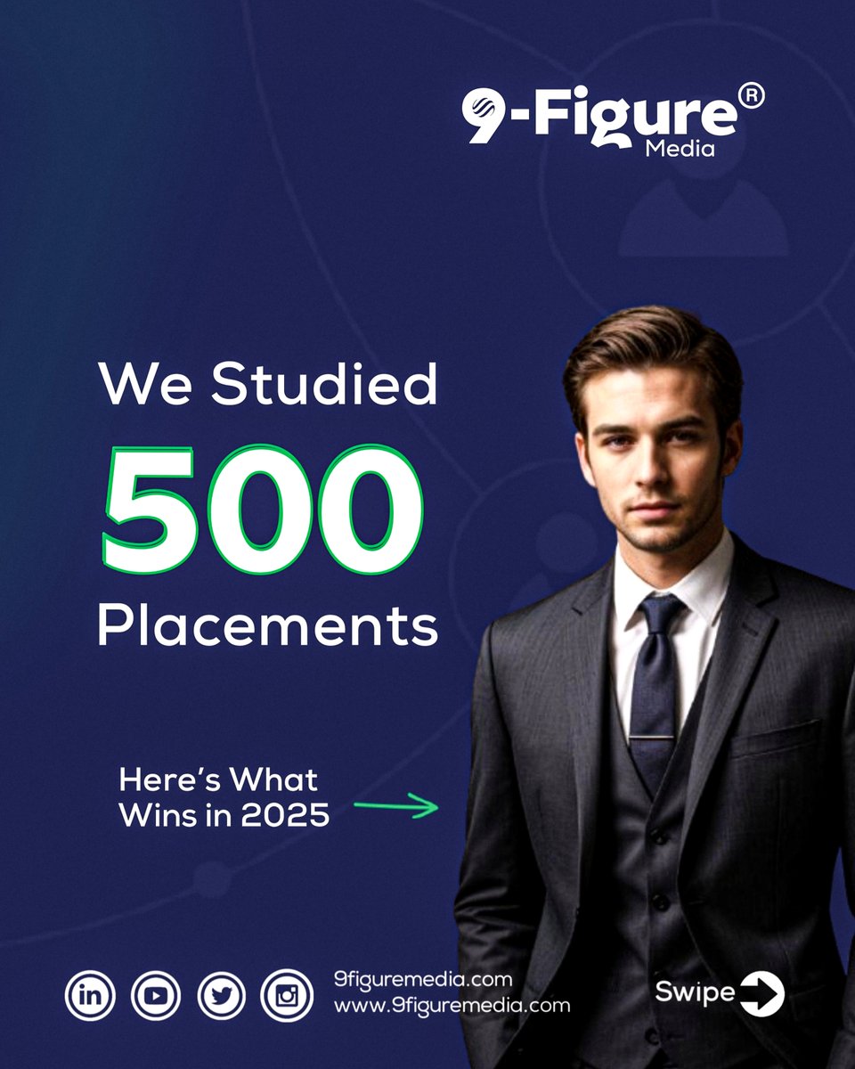 9FigureMedia's tweet image. We didn’t guess.

We studied 500 media placements to find out what actually works in 2025.

If you&apos;re a founder, entrepreneur, or personal brand aiming for next-level visibility, this is your new blueprint. 🧵👇

#9FigureMedia #PRThatWorks &quot;Ryan Clark&quot; Norm Rubio &quot;George Wendt&quot;