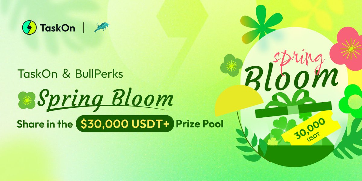 BullPerks (@bullperks) on Twitter photo BullPerks x <a href="/taskonxyz/">TaskOn | Ultimate Web3 Community Growth Platform</a>: Bloom Season Campaign 🌸
Join the season of growth and rewards! Complete simple tasks to earn a share of $500 in BullPerks 💰
👉 rewards.taskon.xyz/quest/174818226
💡Don’t miss your chance to grow with us this bloom season!
🔔 NOTE: All tasks are MANDATORY. BullPerks x <a href="/taskonxyz/">TaskOn | Ultimate Web3 Community Growth Platform</a>: Bloom Season Campaign 🌸
Join the season of growth and rewards! Complete simple tasks to earn a share of $500 in BullPerks 💰
👉 rewards.taskon.xyz/quest/174818226
💡Don’t miss your chance to grow with us this bloom season!
🔔 NOTE: All tasks are MANDATORY.